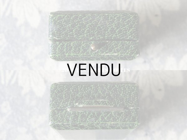 画像9: アンティーク ジュエリーボックス 金彩入り グリーン (9)