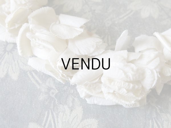 画像7: 1900年代 アンティーク 薔薇のヘッドリース ティアラ (7)