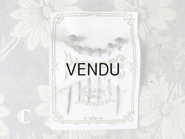 画像10: 19世紀末 アンティーク　フレンチジェットのエパングル PARURES HAUTE NOUVEAUTE (10)