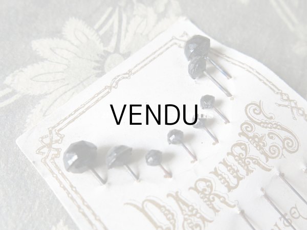 画像7: 19世紀末 アンティーク　フレンチジェットのエパングル PARURES HAUTE NOUVEAUTE (7)