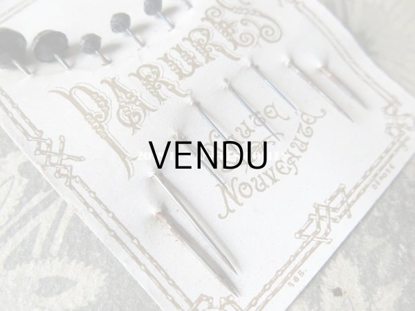 画像8: 19世紀末 アンティーク　フレンチジェットのエパングル PARURES HAUTE NOUVEAUTE (8)