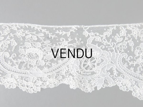 画像5: 19世紀末 アンティーク ニードルレース ポワンドガーズ ポワンドローズ 【ポワン・ド・ガーズ】 【ポワン・ド・ローズ】  66cm (5)