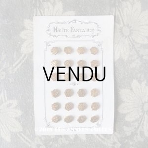 画像: 19世紀末 アンティーク 6角形のボタン ゴールド 8mm  24ピース
