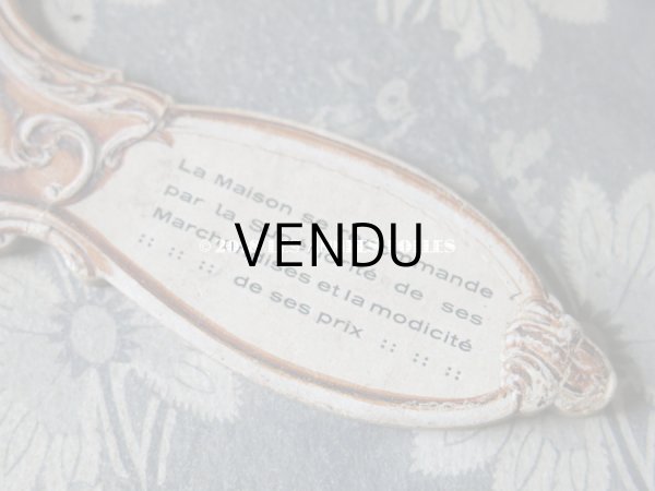 画像5: 1900年代 アンティーク 家具店の手鏡 天使＆薔薇のガーランド (5)