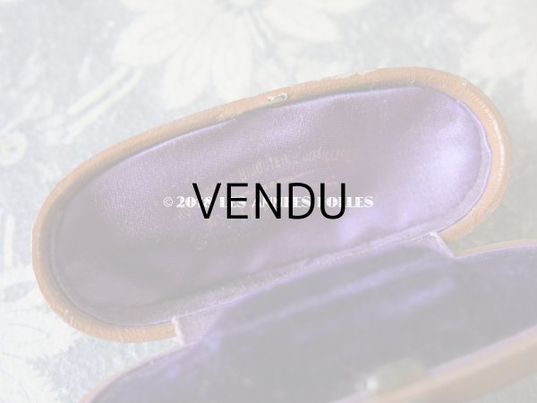 画像6: 19世紀末 アンティーク ジュエリーボックス 本革製 (6)