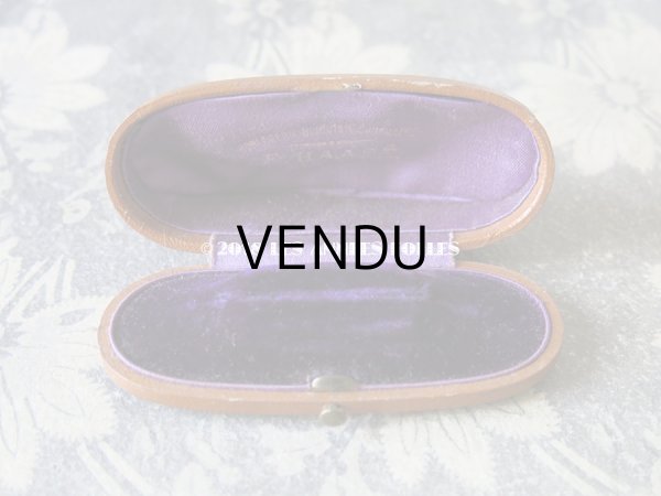 画像5: 19世紀末 アンティーク ジュエリーボックス 本革製 (5)