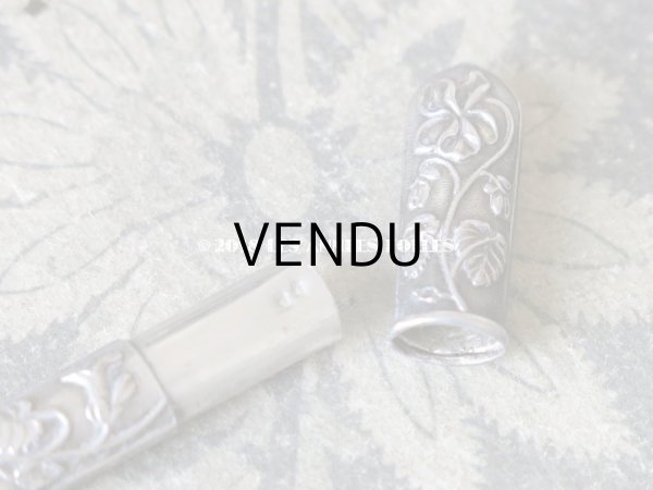 画像6: 1900年代 アンティーク シルバー製 菫のソーイングセット 裁縫道具 (6)