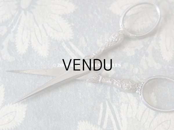 画像14: 1900年代 アンティーク シルバー製 菫のソーイングセット 裁縫道具 (14)