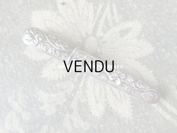 画像4: 1900年代 アンティーク シルバー製 菫のソーイングセット 裁縫道具 (4)