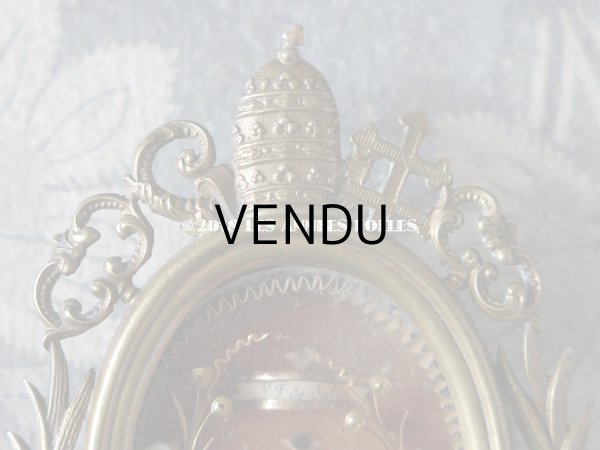 画像5: 19世紀 アンティーク ルリケール　聖遺物のペンダント　クロス & ティアラ 聖人の遺品 (5)