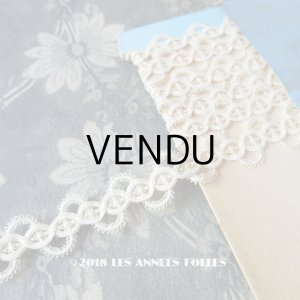 画像: 1900年 アンティーク トリム アイボリー 25mm幅 