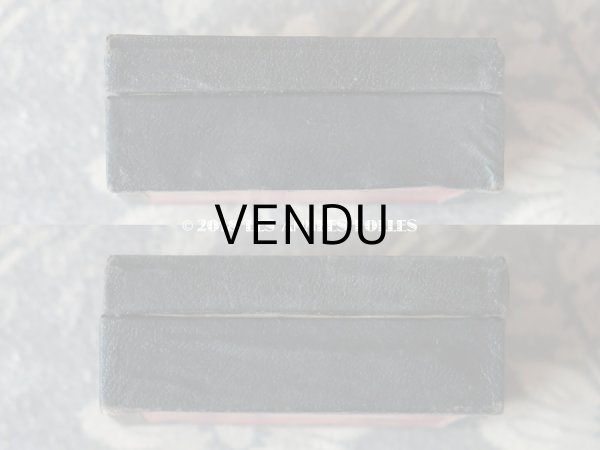 画像4: 19世紀 アンティーク 硝子の蓋の紙箱 ラベル付 ビーズ＆ラインストーン (4)