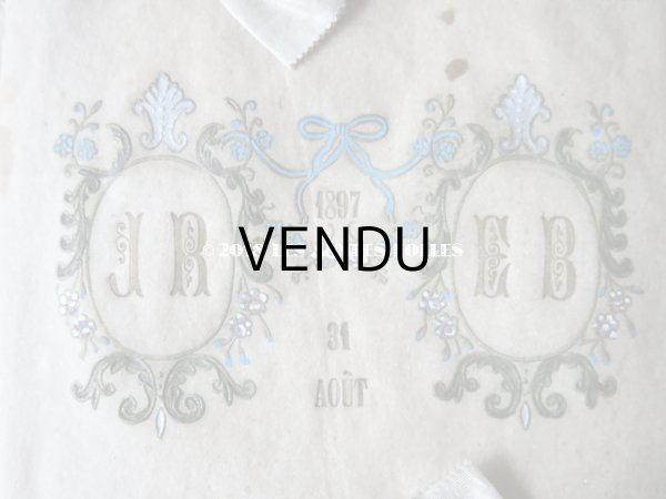 画像6: 1897年 アンティーク ドラジェのお菓子箱 JR & EB (6)