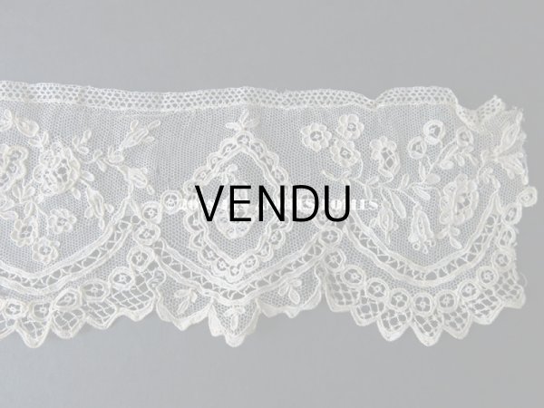 画像6: 19世紀末 アンティーク ニードルレース ポワンドガーズ  【ポワン・ド・ガーズ】  66cm (6)