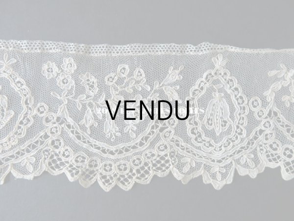 画像3: 19世紀末 アンティーク ニードルレース ポワンドガーズ  【ポワン・ド・ガーズ】  66cm (3)