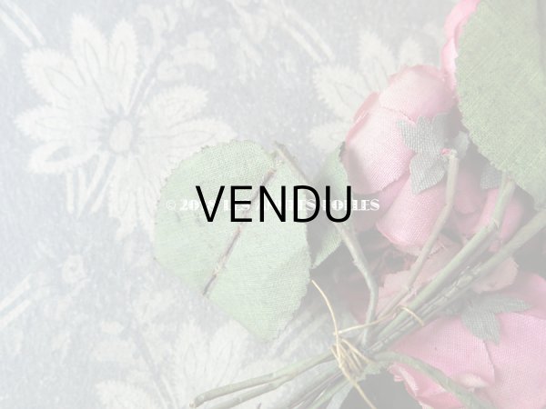 画像7: 1900年代 アンティーク ピンクの薔薇のブーケのコサージュ  (7)