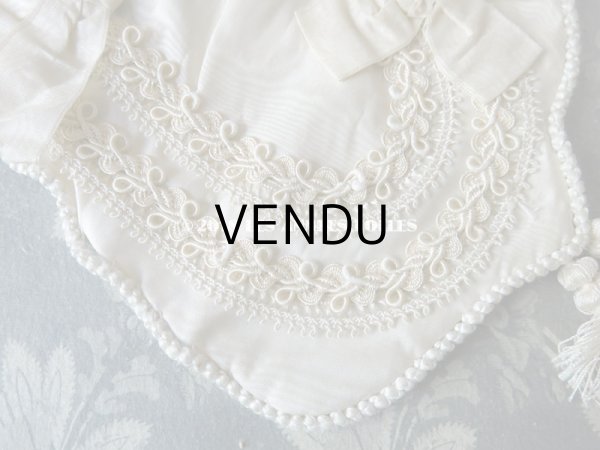 画像6: 1900年代 アンティーク シルク製 コミュニオンのオモニエール (6)