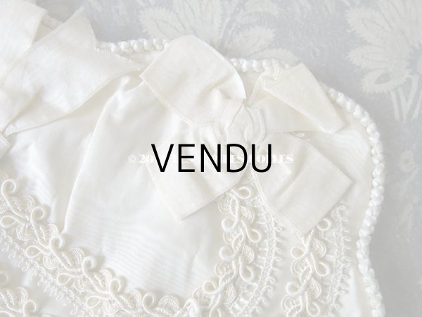 画像7: 1900年代 アンティーク シルク製 コミュニオンのオモニエール (7)