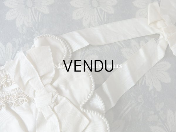 画像3: 1900年代 アンティーク シルク製 コミュニオンのオモニエール (3)