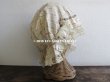 画像2: 1900年代 アンティーク ロココトリム付 薔薇模様のシャルロット (2)