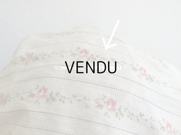 画像10: 1900年代 アンティーク ロココトリム付 薔薇模様のシャルロット (10)