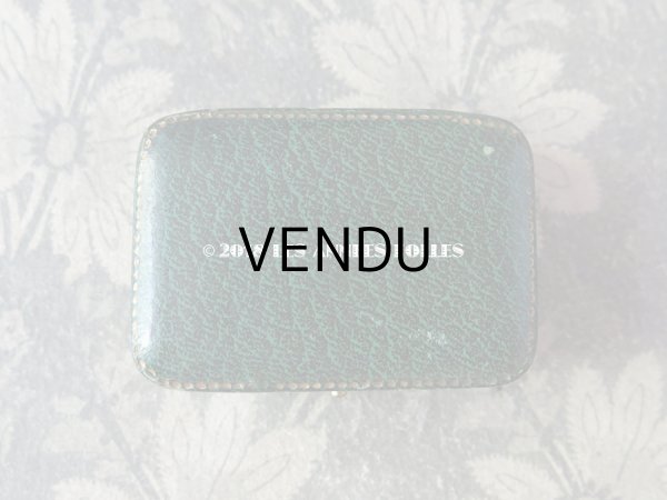 画像3: アンティーク ジュエリーボックス ダークグリーン (3)