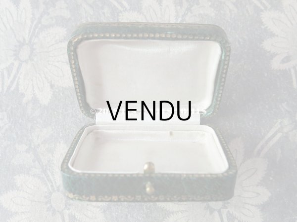 画像8: アンティーク ジュエリーボックス ダークグリーン (8)