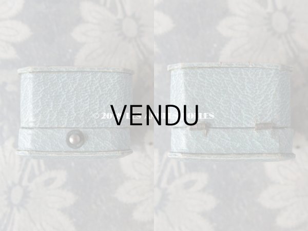 画像6: アンティーク ジュエリーボックス リングケース ブルーグレー (6)