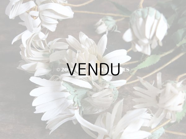 画像5: 1900年代 アンティーク マーガレットの布花のブーケ (5)