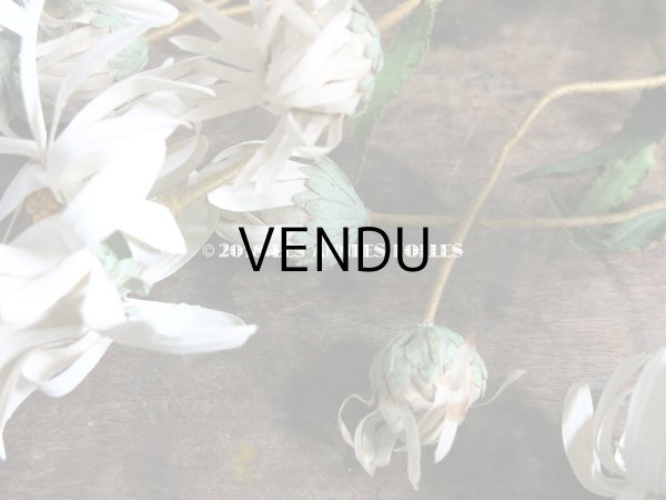 画像12: 1900年代 アンティーク マーガレットの布花のブーケ (12)