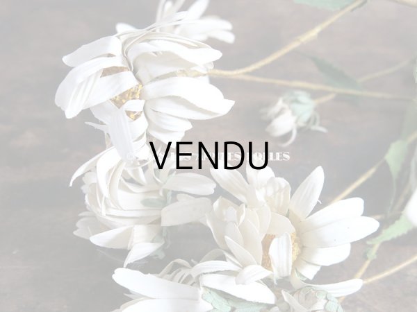 画像6: 1900年代 アンティーク マーガレットの布花のブーケ (6)