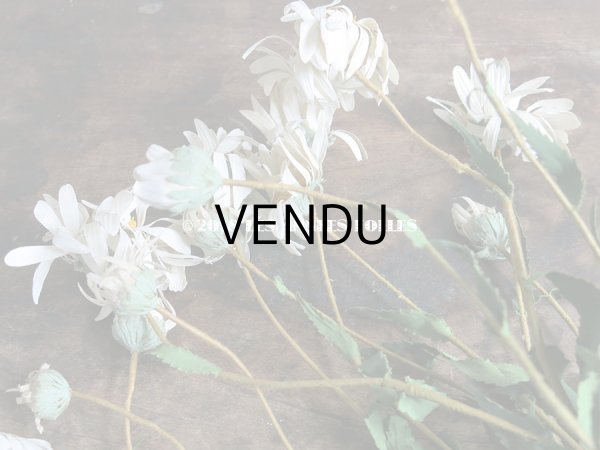 画像8: 1900年代 アンティーク マーガレットの布花のブーケ (8)