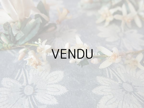 画像9: 1900年代 アンティーク ワックスフラワーのヘッドリース 白百合 & オレンジブロッサム ウェディング 結婚式 ティアラ (9)