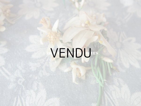 画像11: 1900年代 アンティーク ワックスフラワーのヘッドリース 白百合 & オレンジブロッサム ウェディング 結婚式 ティアラ (11)