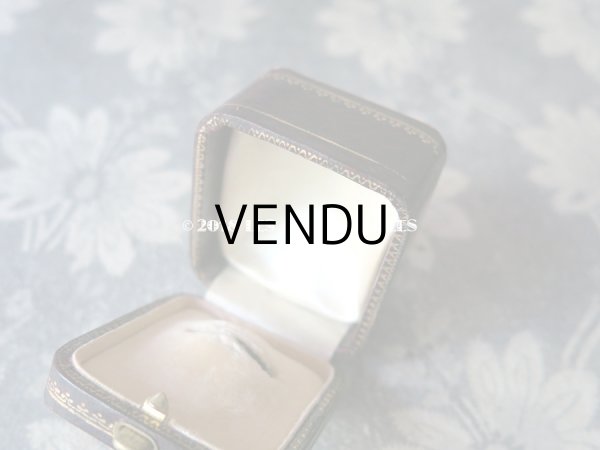 画像5: アンティーク ジュエリーボックス リングボックス 金彩入り グレナディンレッド (5)