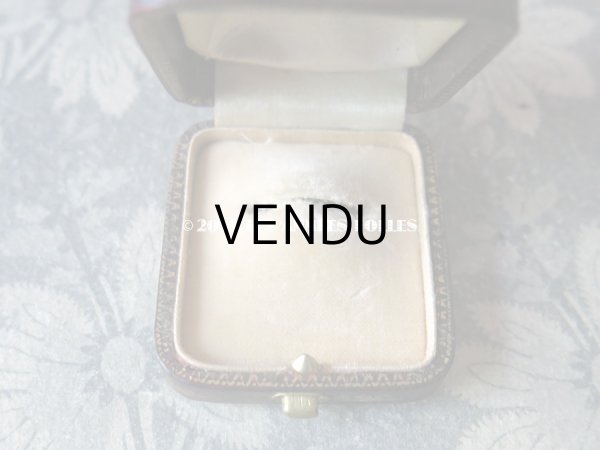 画像6: アンティーク ジュエリーボックス リングボックス 金彩入り グレナディンレッド (6)