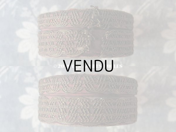 画像5: 19世紀末 アンティーク　6色のロココトリム＆金糸のトリムのお菓子箱 (5)