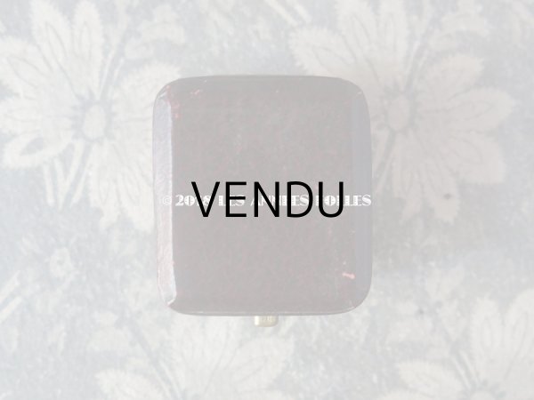 画像4: アンティーク ジュエリーボックス リングボックス 金彩入り グレナディンレッド (4)