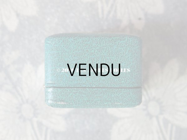 画像7: アンティーク 鈴蘭のジュエリーボックス ターコイズブルー (7)