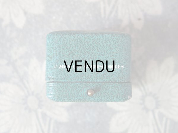 画像5: アンティーク 鈴蘭のジュエリーボックス ターコイズブルー (5)