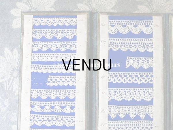 画像6: 19世紀末 アンティーク クロシェレースのサンプラー  45種 (6)