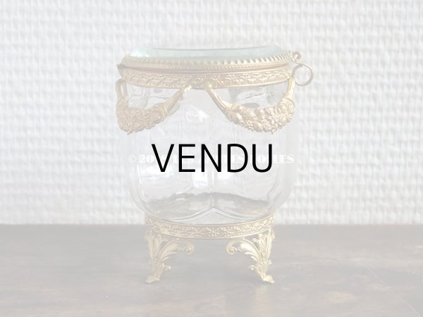 画像4: 19世紀 アンティーク 新品同様 ジュエリーボックス　花＆木の実のガーランド (4)