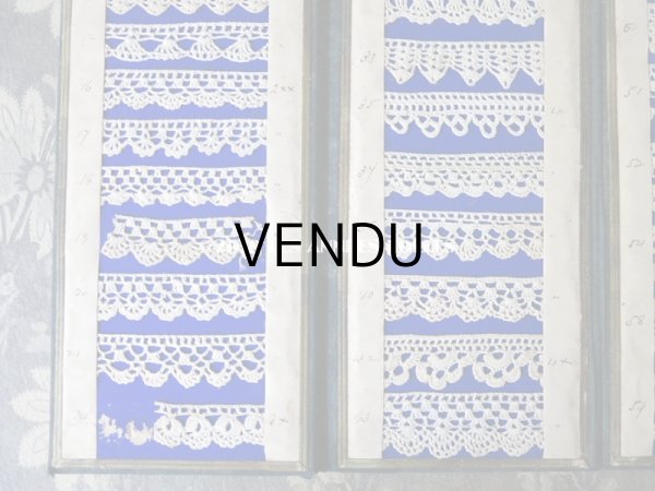 画像7: 19世紀末 アンティーク クロシェレースのサンプラー  45種 (7)