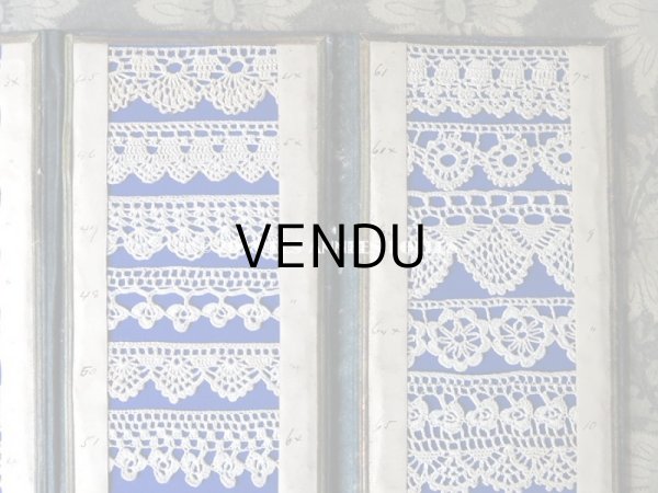 画像8: 19世紀末 アンティーク クロシェレースのサンプラー  45種 (8)