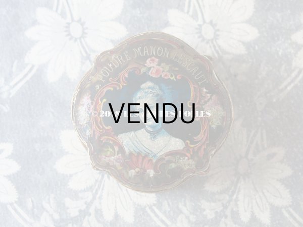 画像6: アンティーク パウダーボックス POUDRE MANON LESCAUT - A. BOURJOIS&CIE PARIS - (6)