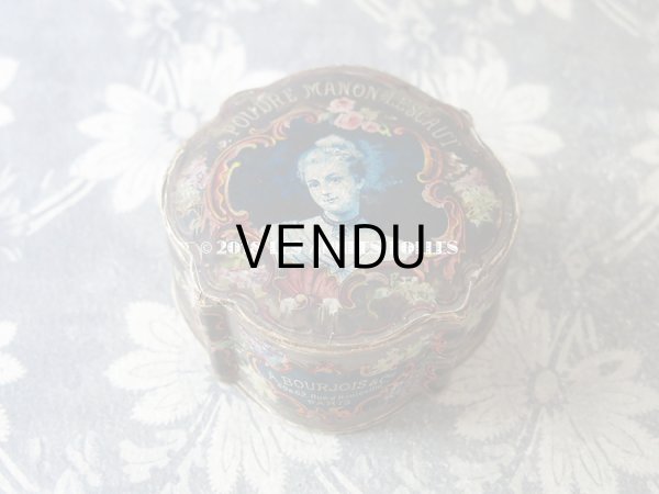 画像5: アンティーク パウダーボックス POUDRE MANON LESCAUT - A. BOURJOIS&CIE PARIS - (5)