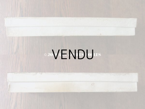 画像11: 19世紀末 アンティーク 硝子の蓋の紙箱入り コミュニオンのヘッドリース & オモニエール & ロザリオ (11)