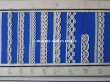 画像6: 1875年 アンティーク 手編みのレースのサンプル サンプラー 6枚綴り (6)