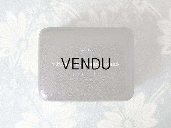 画像3: アンティーク 本革 ジュエリーボックス 王冠 & モノグラム　【MB】  (3)