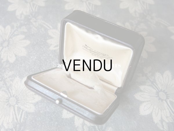 画像7: アンティーク 本革 ジュエリーボックス 王冠 & モノグラム　【MB】  (7)